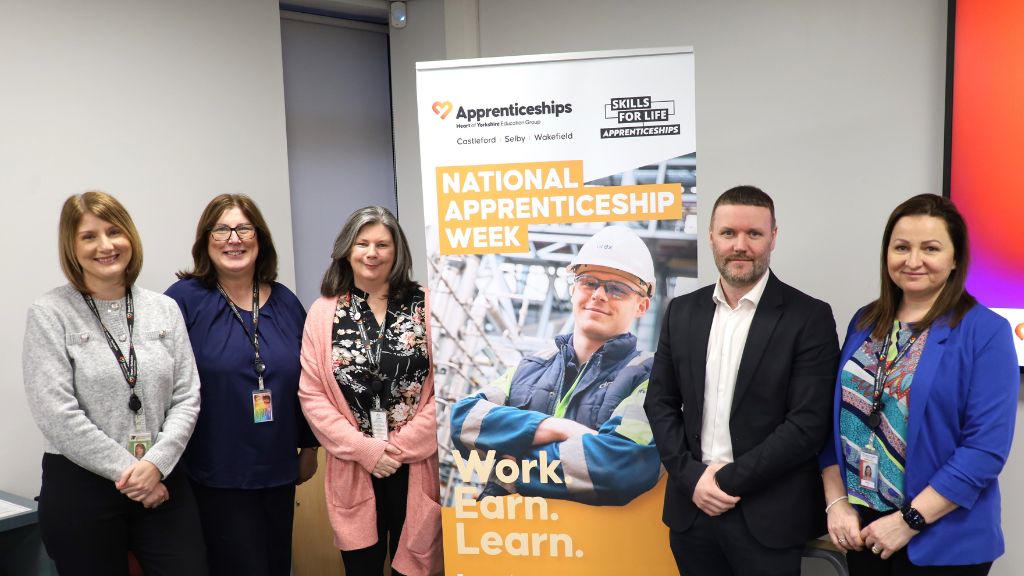 Staff celebrating National Apprenticeship Week 