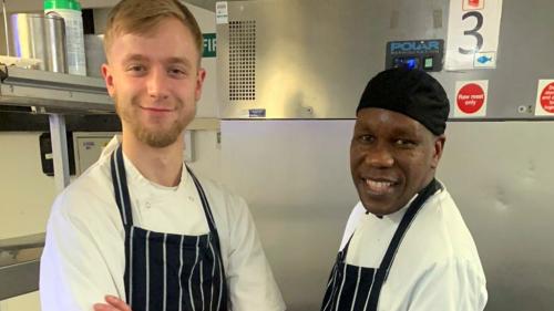 Luke Royle in the kitchen 