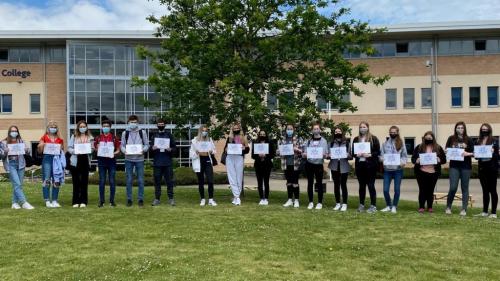 Students outside Selby College