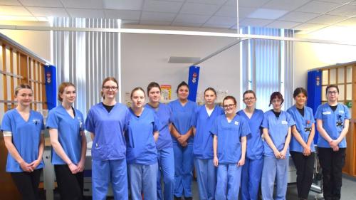 T-Level Healthcare students 