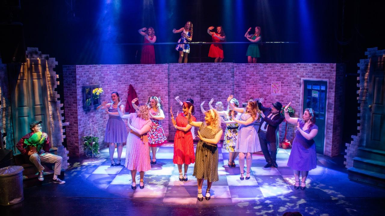 Photo from the Little Shop of Horrors theatre production